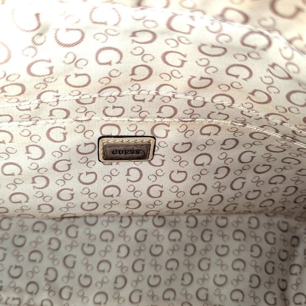 NWT Guess | Gretna Satchel Shoulder Bag Purse in Stone Cream Tan | One Size